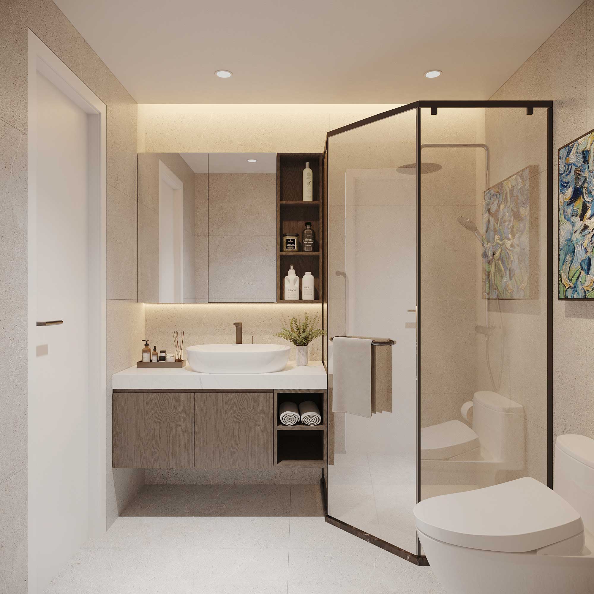 Căn hộ 3PN TMC Smart Home 11 phong-ve-sinh-master-sang-trong-thiet-bi-kohler-toto-can-ho-3pn-tmc