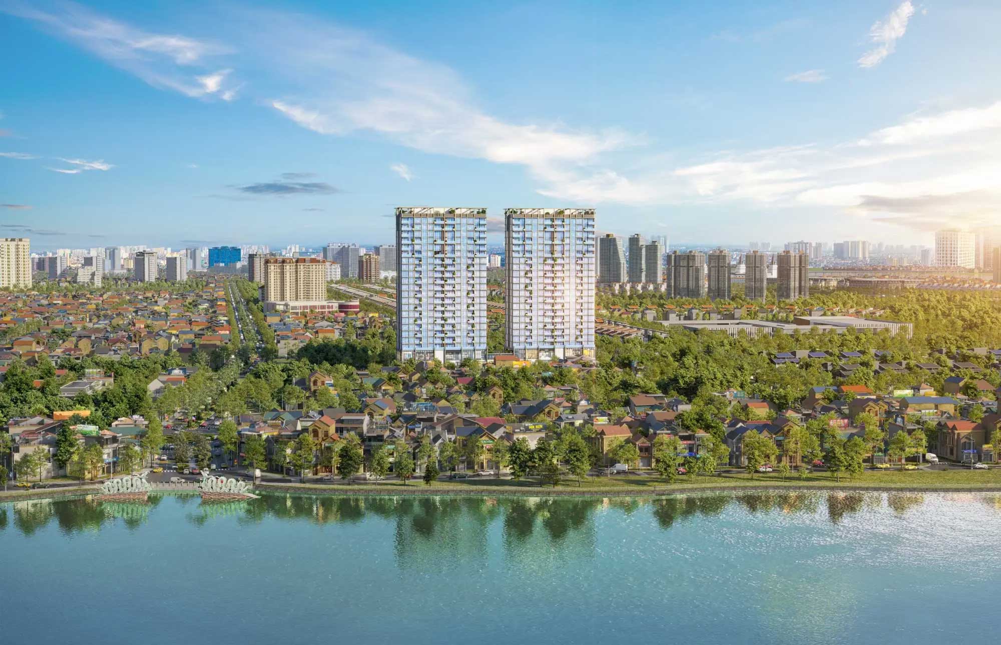 Phối cảnh dự &aacute;n Celestine Westlake với thiết kế Singapore